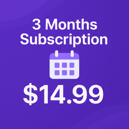 3 Months Subscription